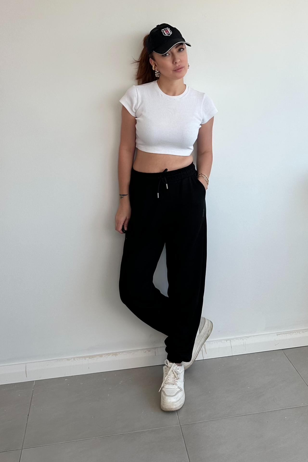 Siyah Jagger Pantolon