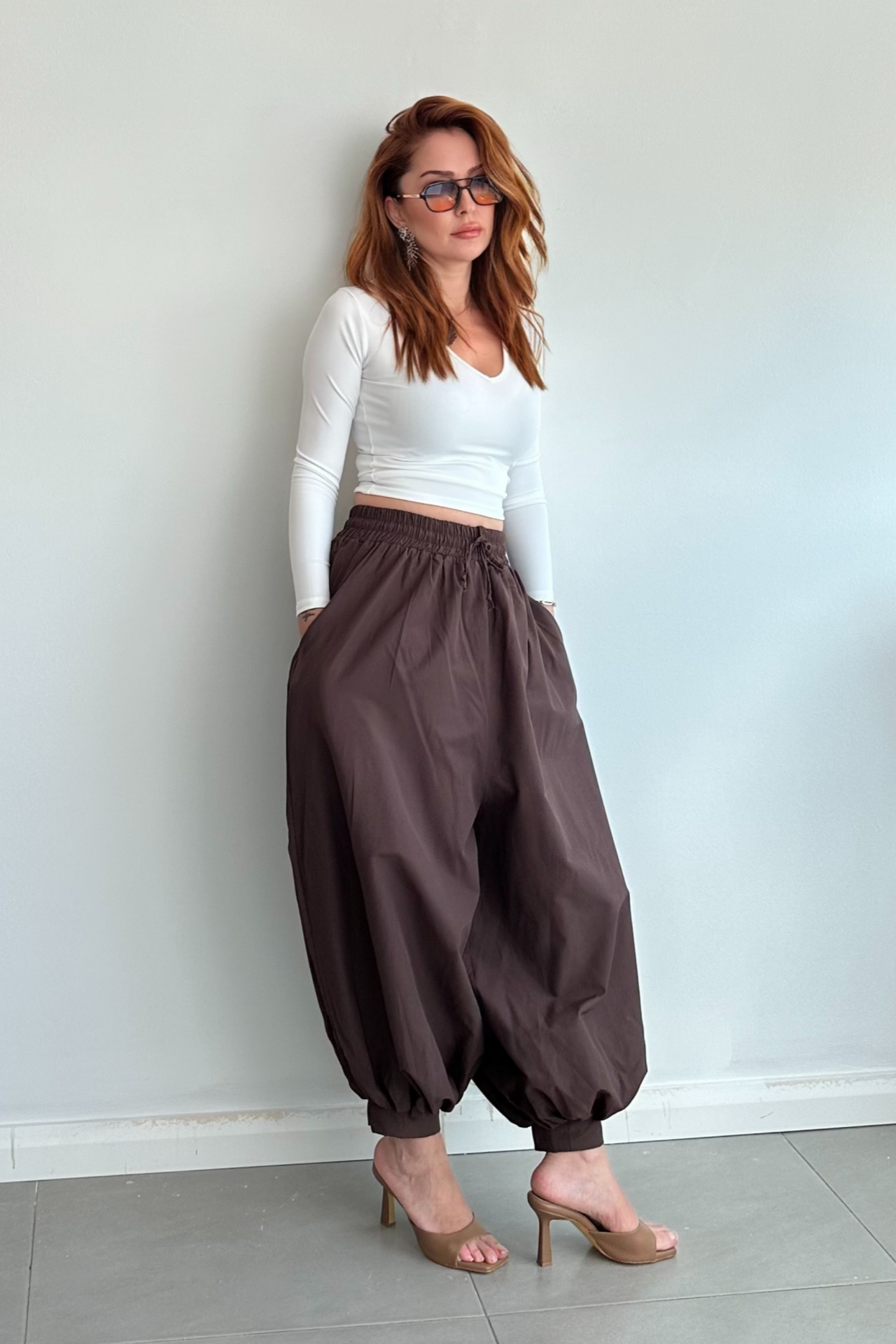 Acı Kahve Şalvar Pantolon