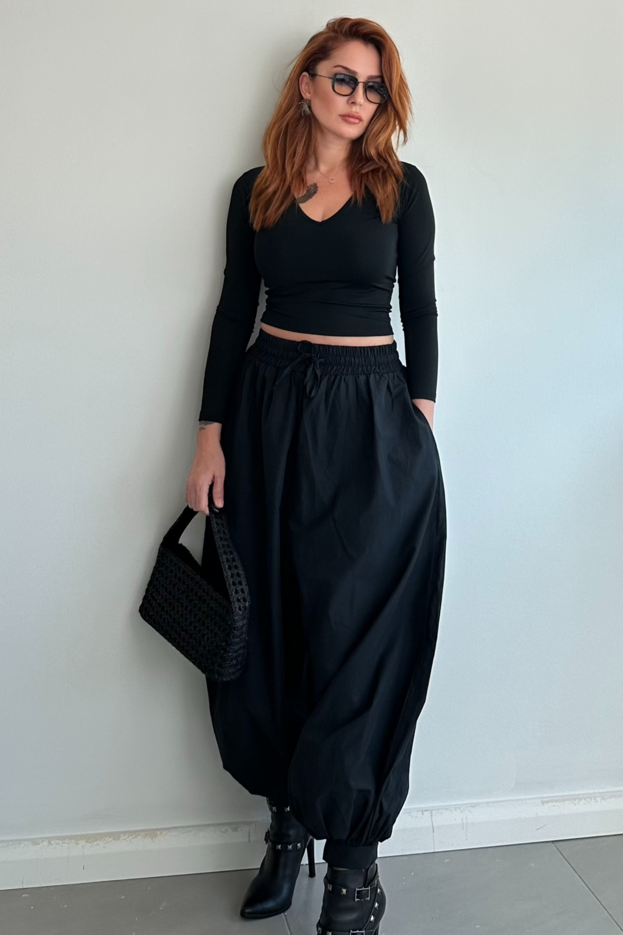 Siyah Şalvar Pantolon