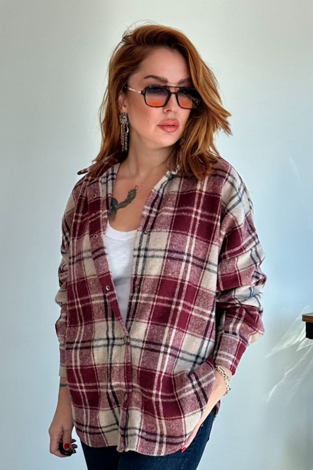 Kırmızı Ekose Oduncu Gömlek