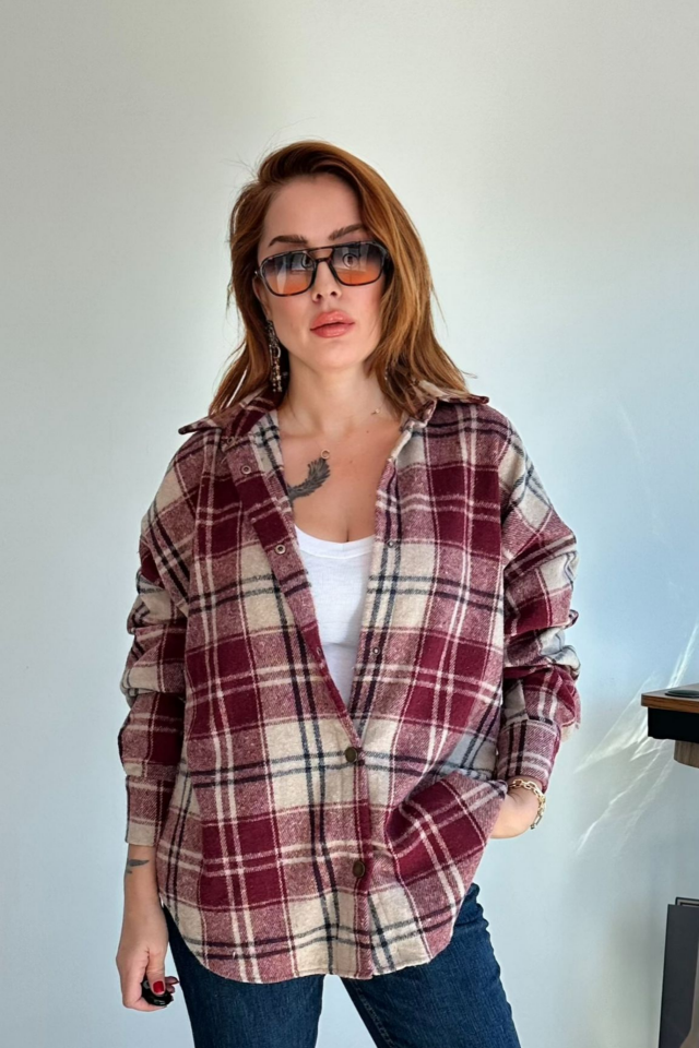 Kırmızı Ekose Oduncu Gömlek