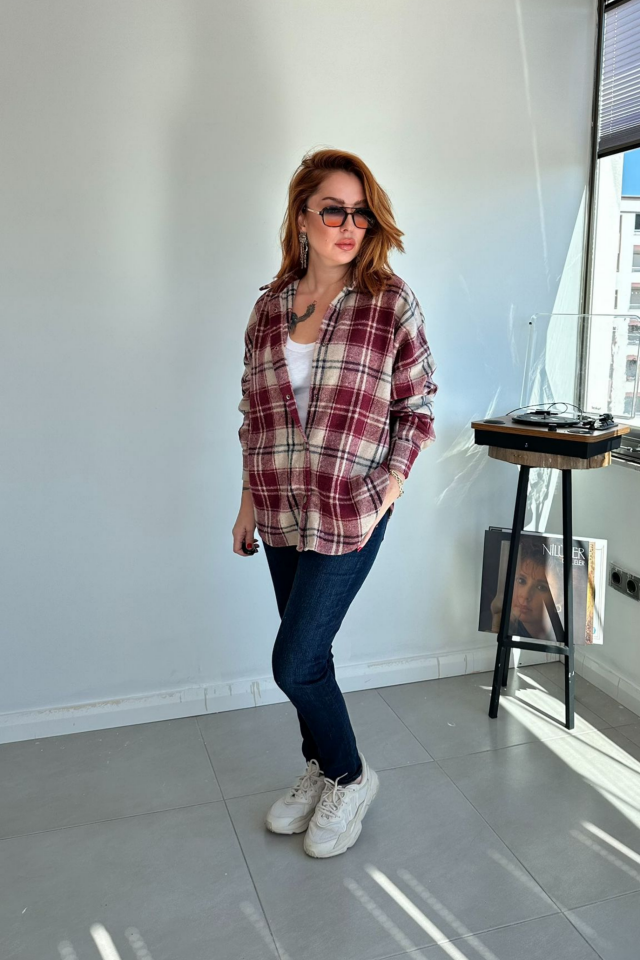 Kırmızı Ekose Oduncu Gömlek