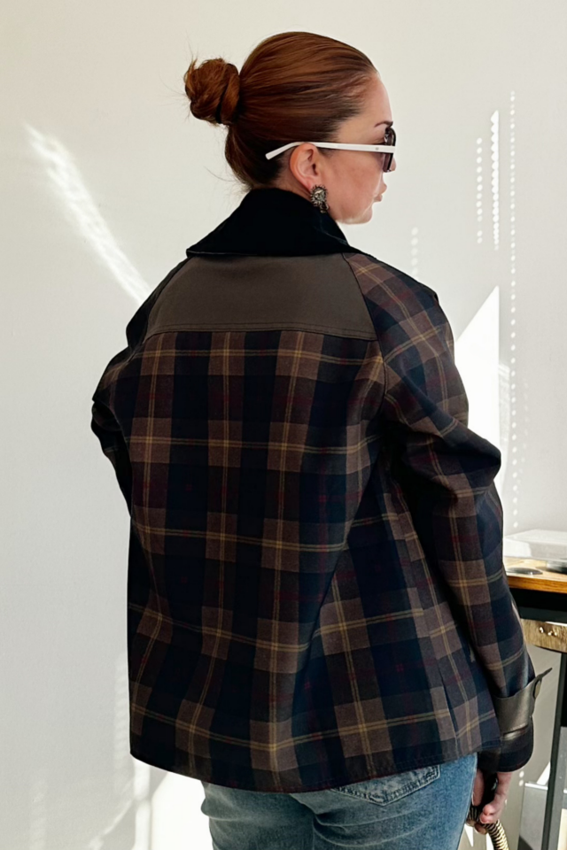 Ekose Desenli Trençkot