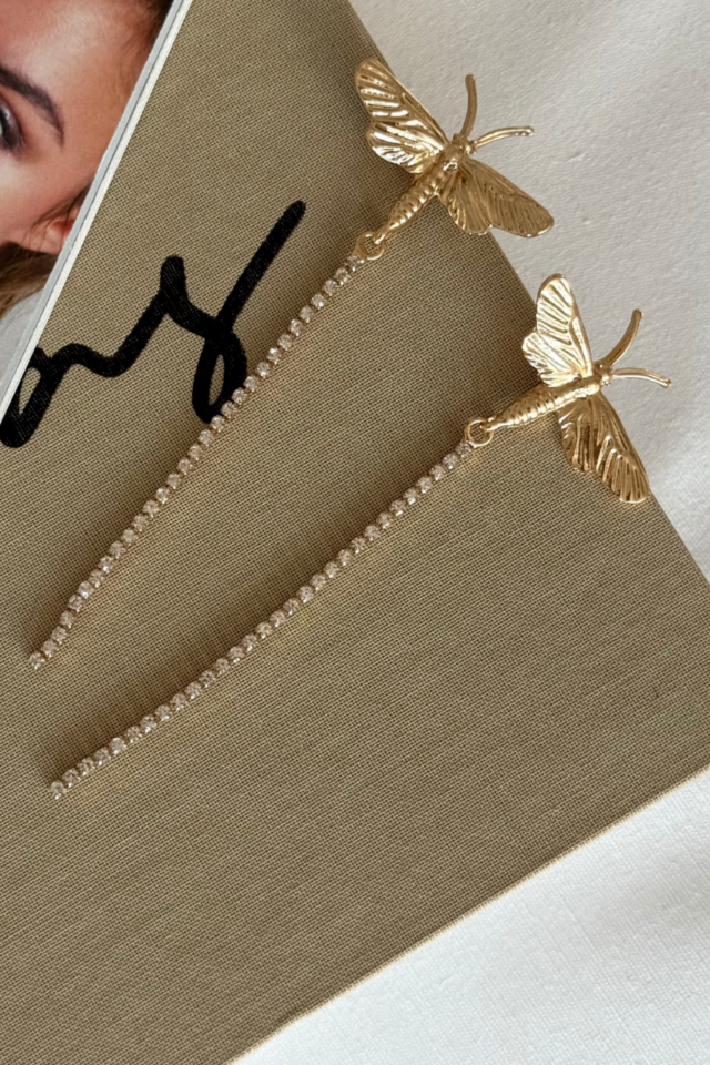 Taşlı Yusufçuk Küpe