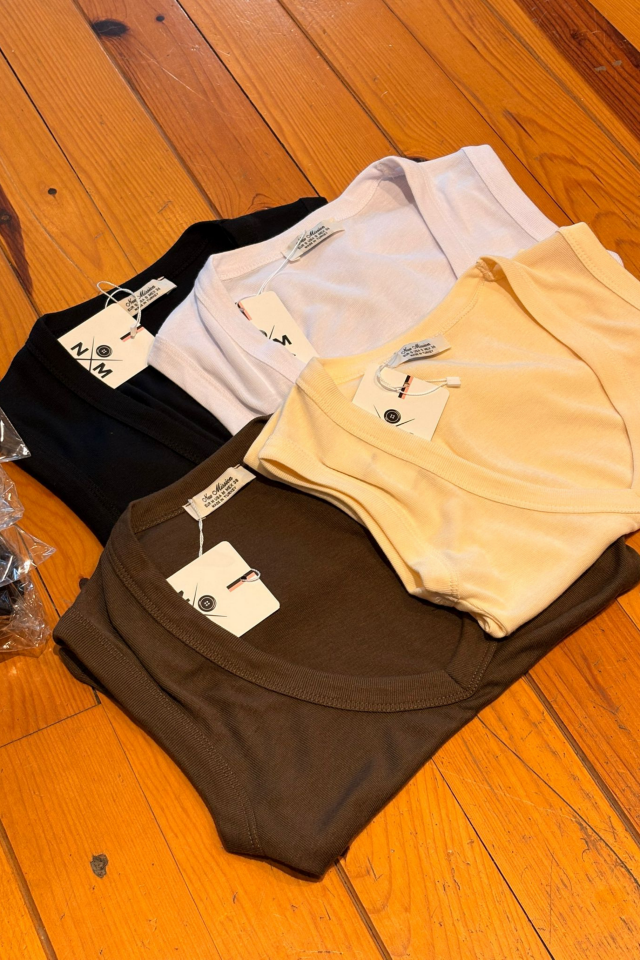 Kahve Geniş V Yaka Basic Üst