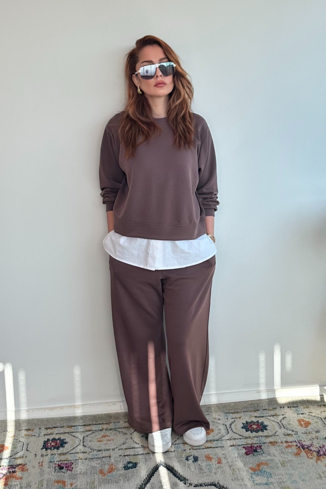 Kahverengi Eşofman Modal Takım