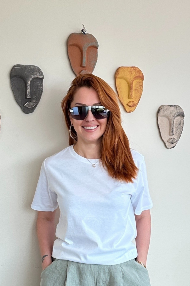 Bisiklet Yaka Beyaz T-shirt 01