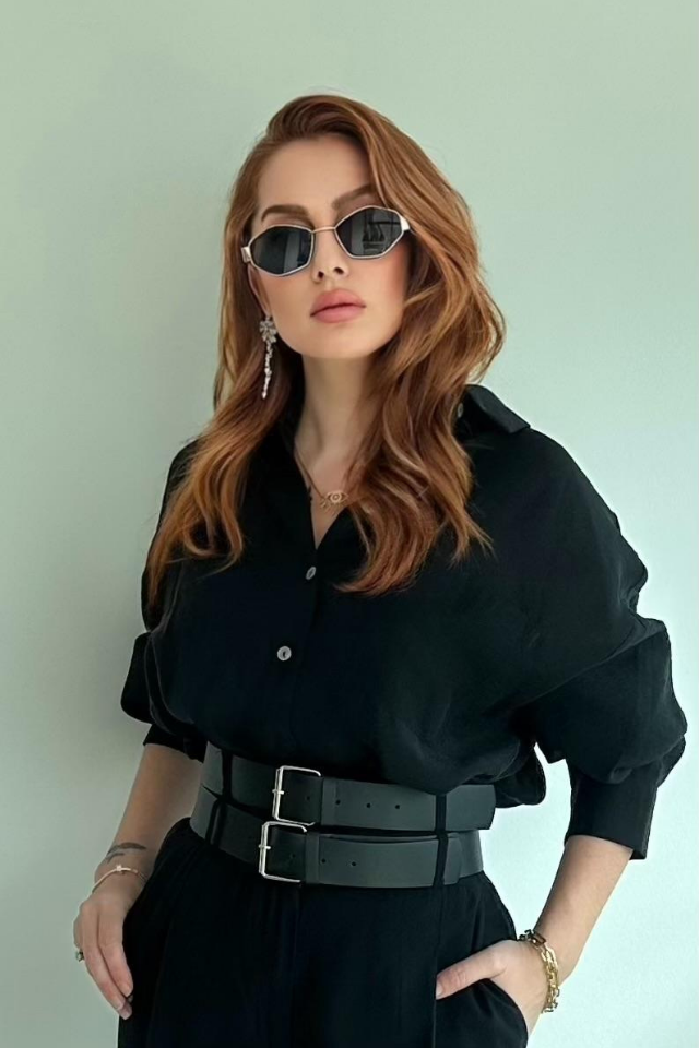 Transparan Siyah Gömlek