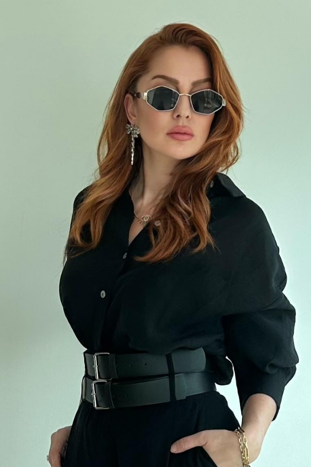 Transparan Siyah Gömlek