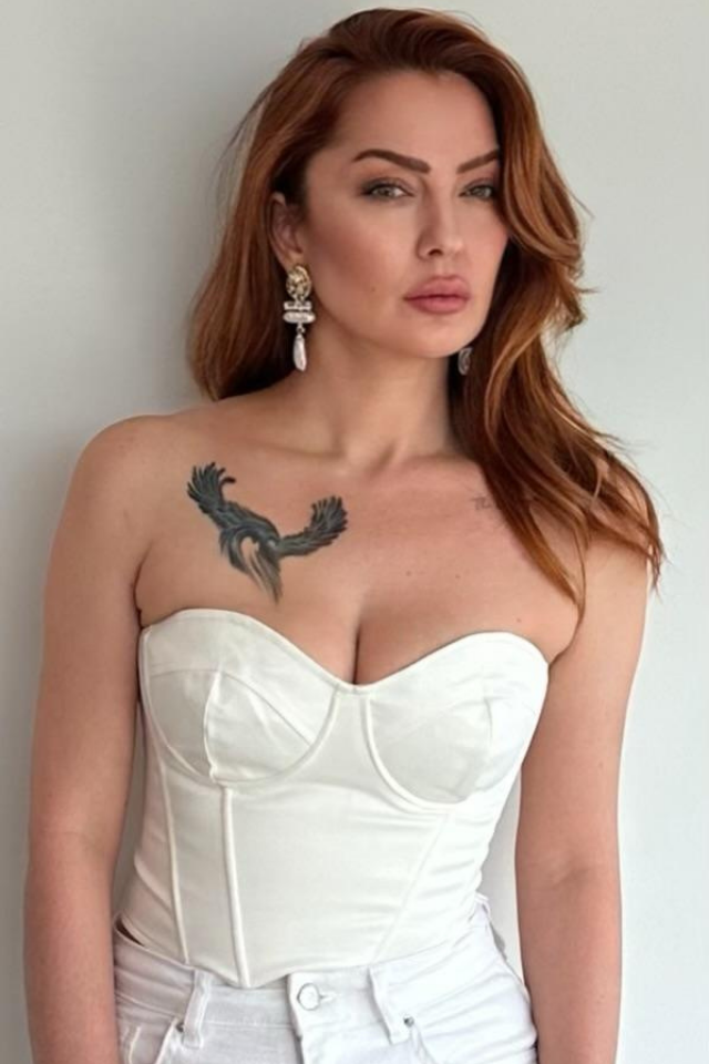 Saten Korse Büstiyer Ekru