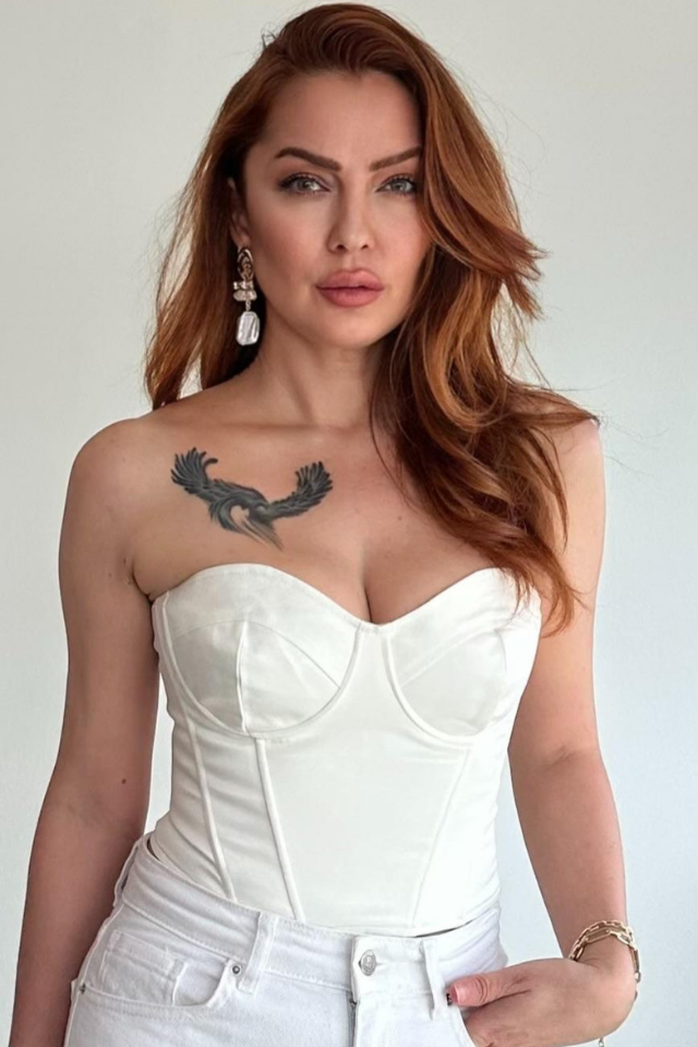 Saten Korse Büstiyer Ekru