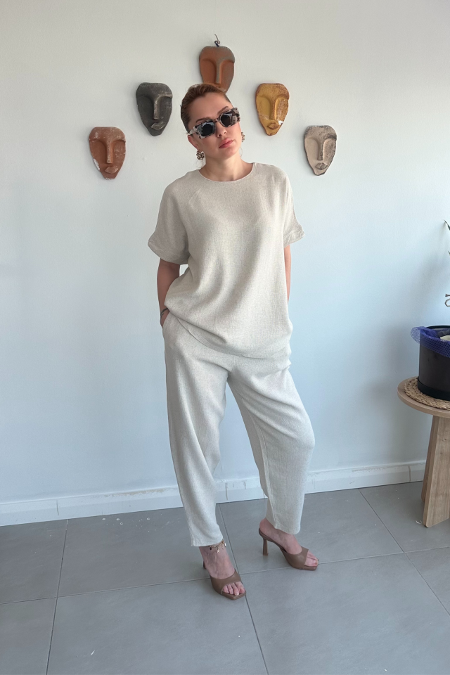 Taş Salaş Keten Takım