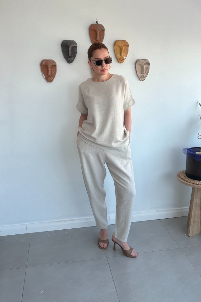 Taş Salaş Keten Takım