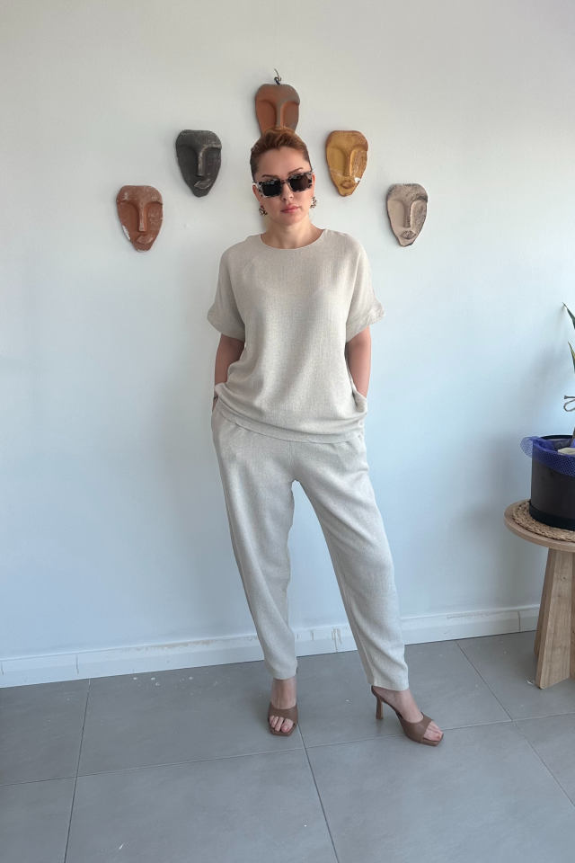 Taş Salaş Keten Takım