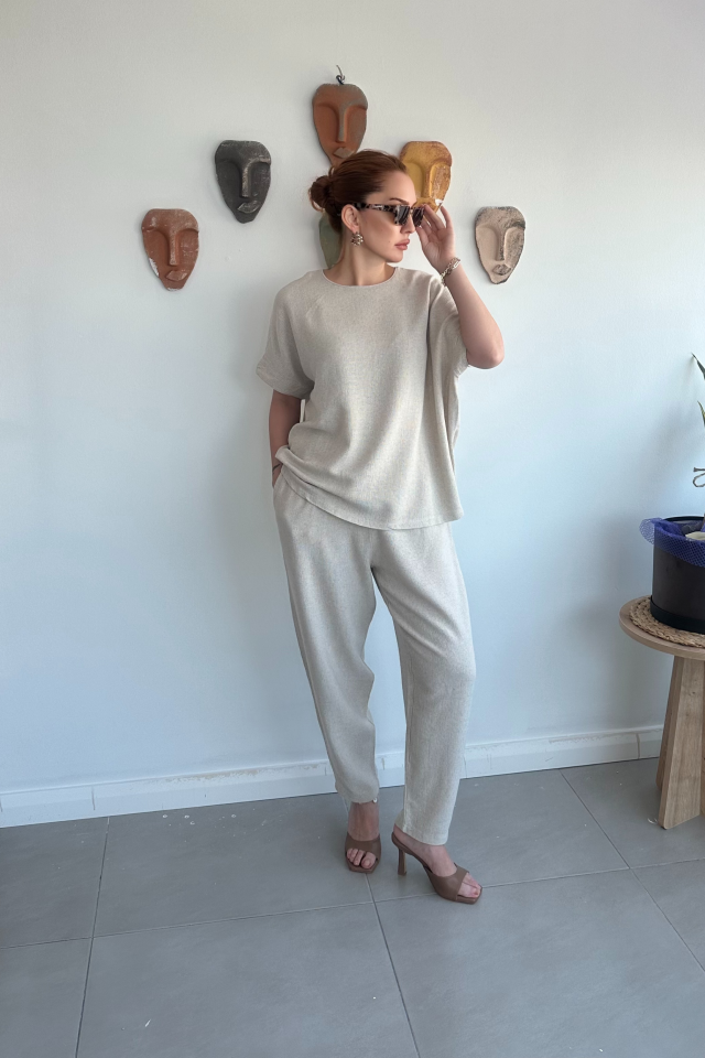 Taş Salaş Keten Takım