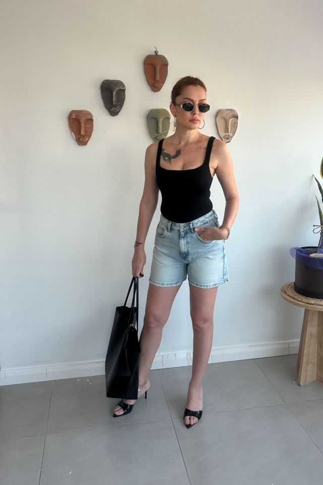 Mom Model Kot Şort