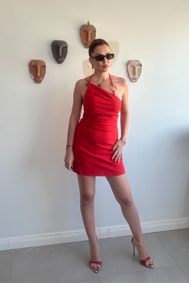 Kırmızı Mini Elbise