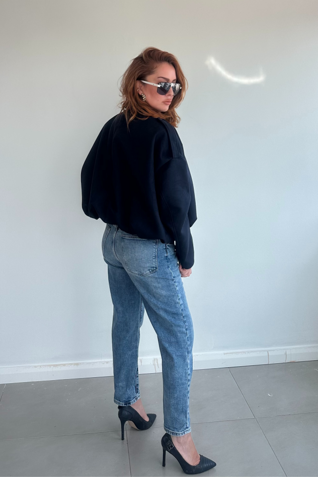 Süet Lacivert Bomber Ceket