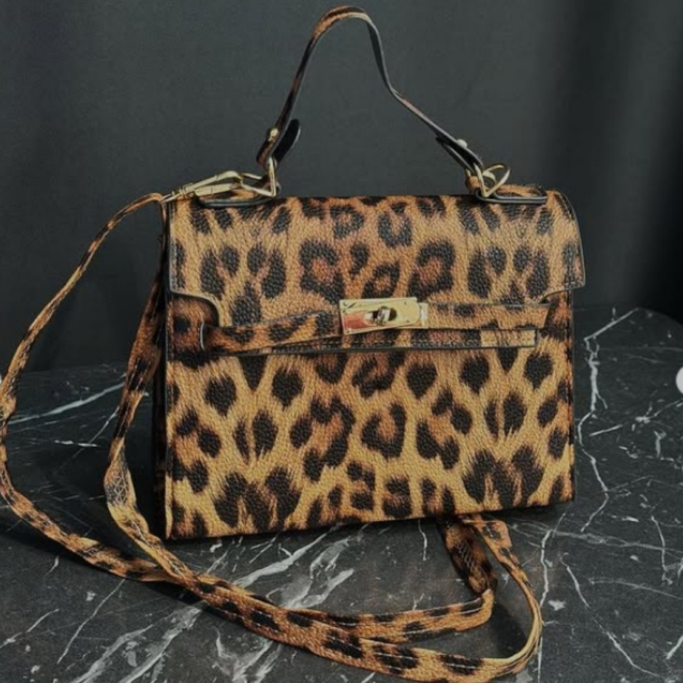 Leopar Desenli Çanta